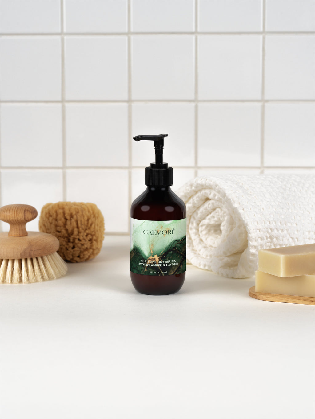 Silk Skin Body Serum, Woody Amber & Leather